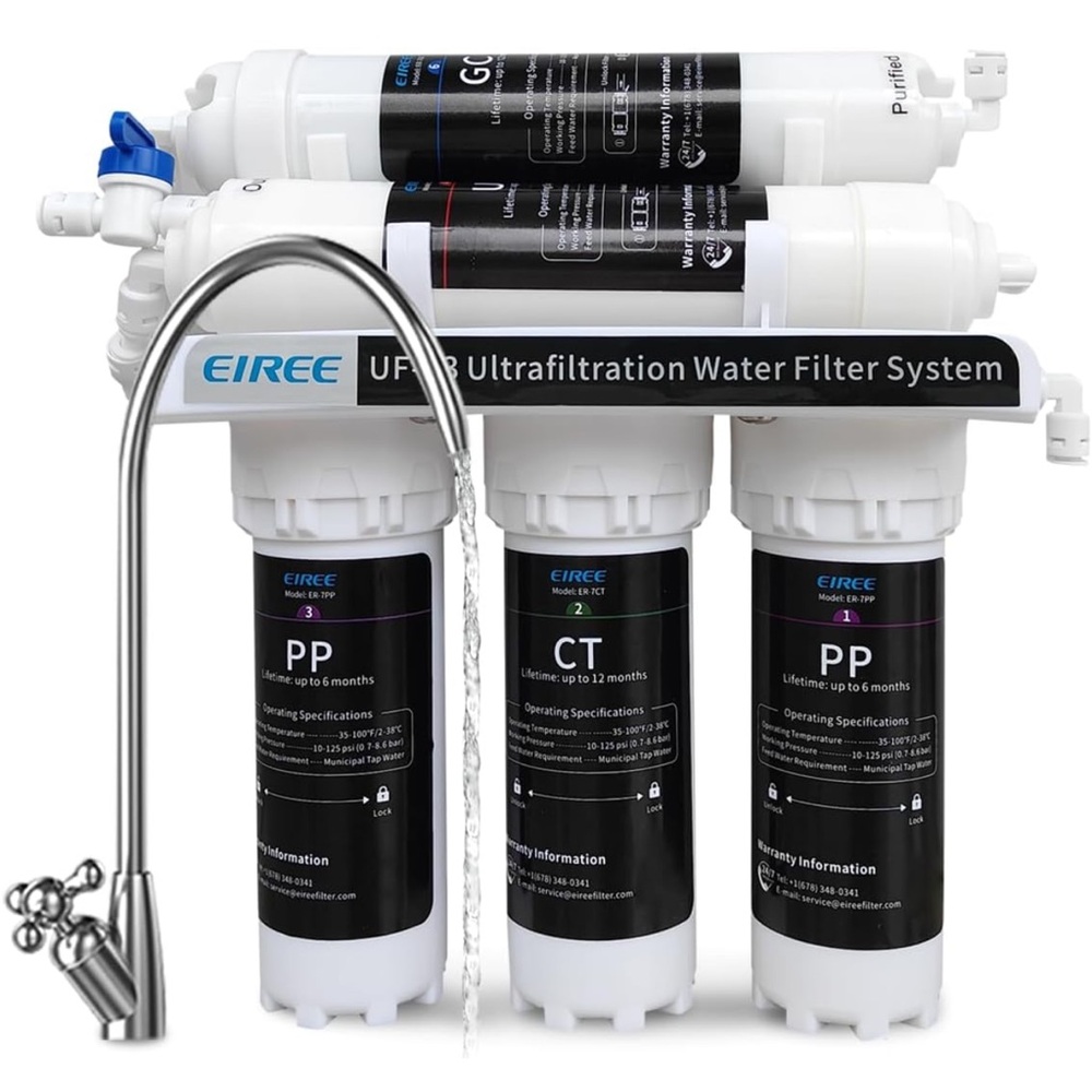 Ultrafiltration Water Filter System under counter
